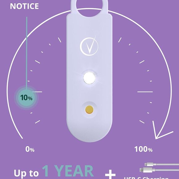 Vantamo Personal Alarm for Women, Extra Loud Double Speakers, Light Rose - Picture 6 of 7